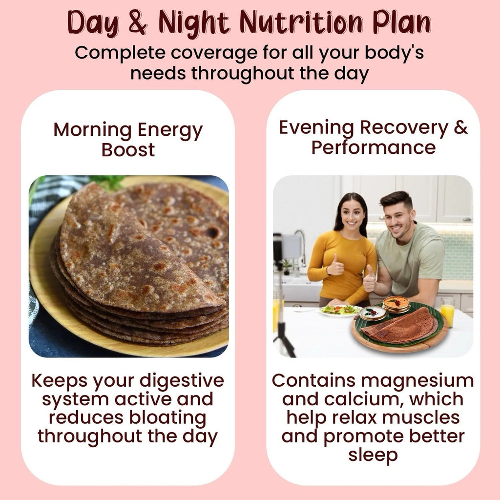 Eat5 Sprouted Ragi Flour (500g) | Healthy & Instant | High Calcium & Iron Superfood | 100% Natural, Gluten-Free, Vegan Millet Flour | Ideal for Porridge, Rotis, Idli, Pancakes & Baking | No Preservatives, No Additives