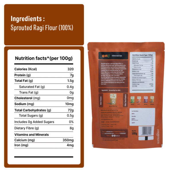 Sprouted Ragi Flour (Coming Soon)